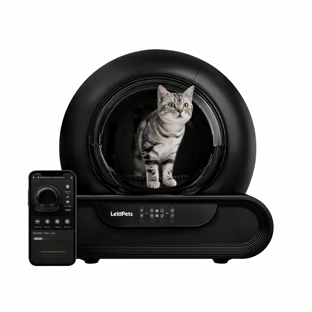 Smart Self-cleaning Cat Litter Box | LeloPets Black D1