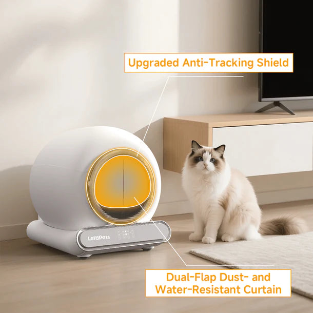 Pinch-Free Self-cleaning Cat Litter Box | LeloPets C4
