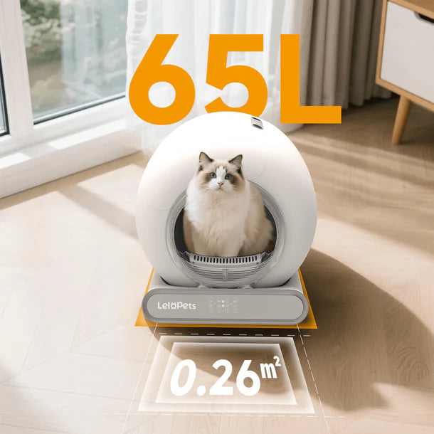 Pinch-Free Self-cleaning Cat Litter Box | LeloPets C4
