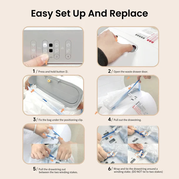 LeloPets 4 Rolls Replaced Cat Litter Waste Bags
