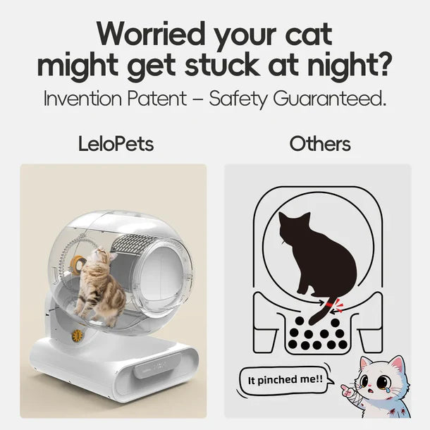 4-Layer Odor Control Self-cleaning Cat Litter Box | LeloPets D1
