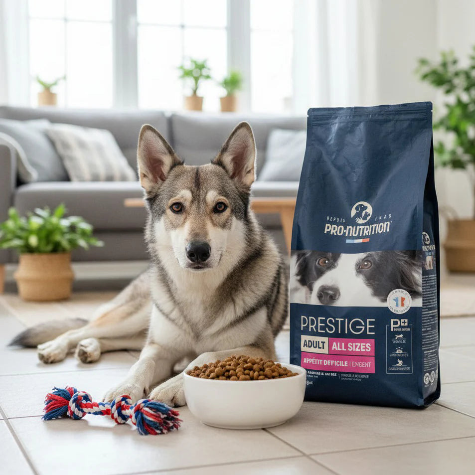 Dog food with lamb and rice A bag weighing 12 kilograms
